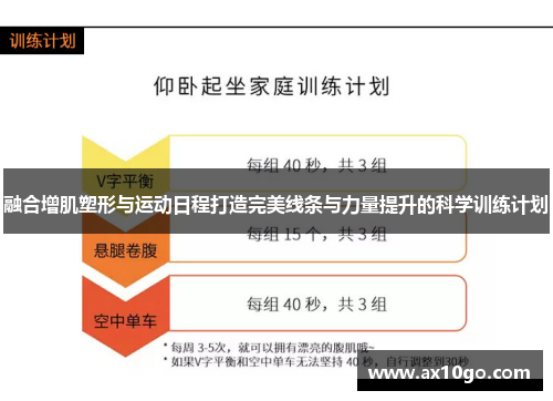 融合增肌塑形与运动日程打造完美线条与力量提升的科学训练计划